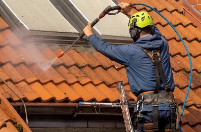 Démoussage et hydrofuge de toiture à Granville